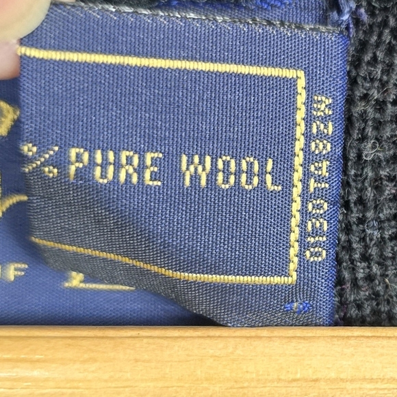 Vintage Bonnie Lee Leroy Black Wool Knit Car Coat Oversized Open Front - Picture 12 of 12